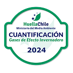 Sello Huella Chile 2024 de cuantificación de gases de efecto invernadero del Ministerio del Medio Ambiente